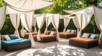 stylish outdoor canopy daybeds