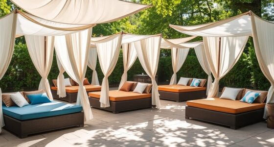 stylish outdoor canopy daybeds