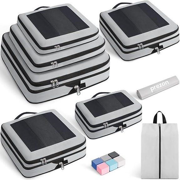 Travel Packing Cubes Set for Suitcase Organization