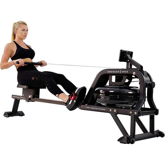 Sunny Health & Fitness Water Rower with Resistance