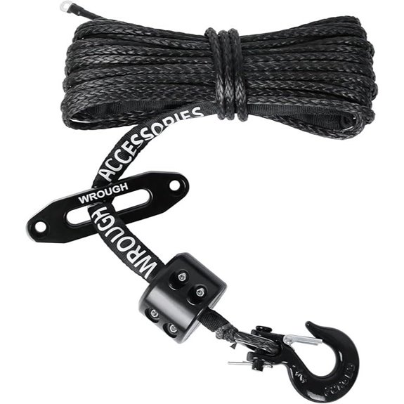 Synthetic Winch Rope Kit 3/16 x 50 Ft