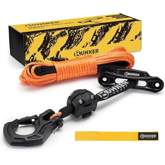 BUNKER INDUST Synthetic Winch Rope Kit (8200 LBS)