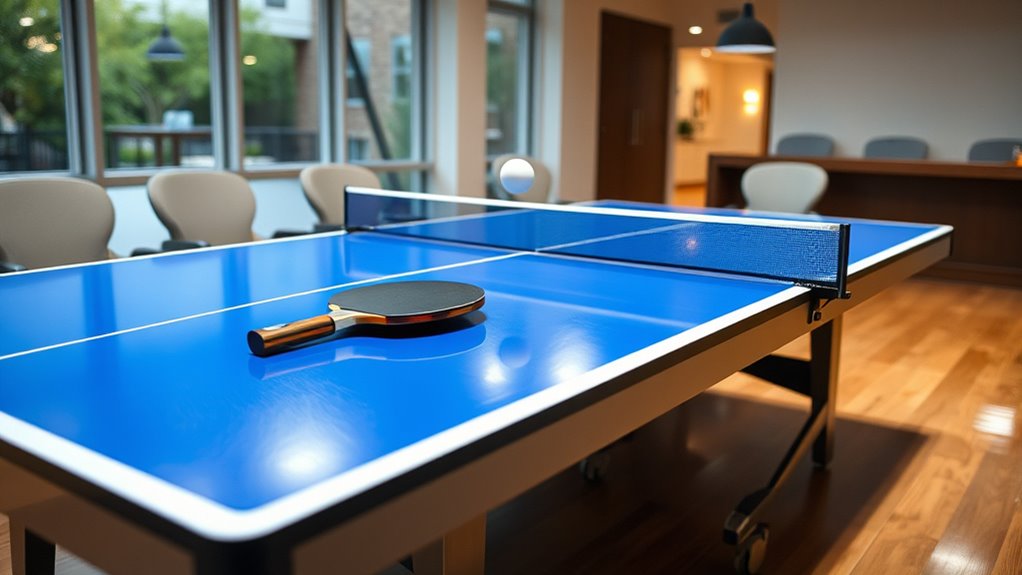 table size and placement