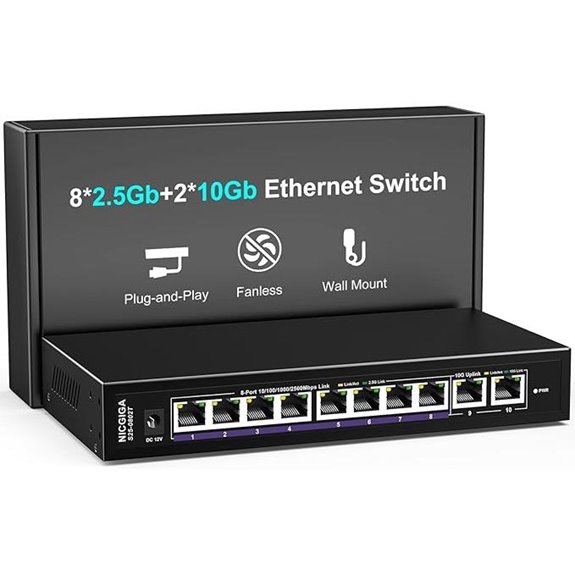 NICGIGA 10GbE Network Switch with 10 Ports