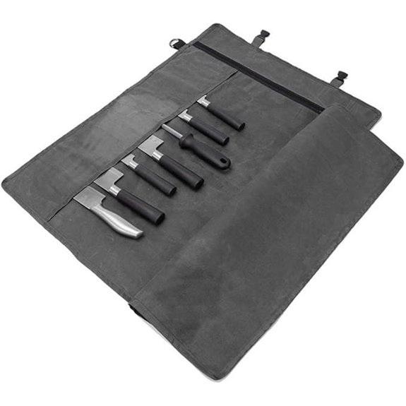 Chef’s Knife Roll Bag with 10 Slots and Pockets