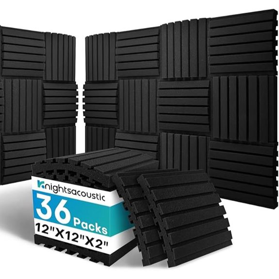 36-Pack Acoustic Foam Panels for Soundproofing