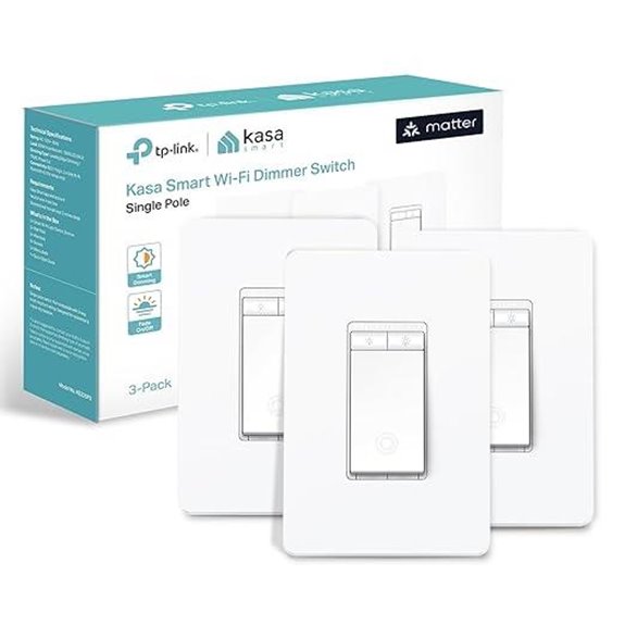 Kasa Matter Smart Dimmer Switch 3-Pack