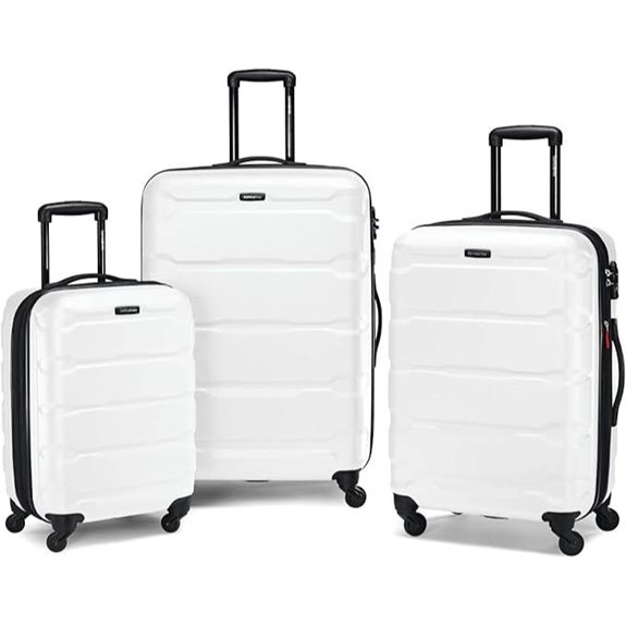 three piece hardside luggage