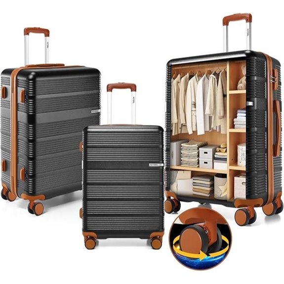 Hoteel 3-Piece Luggage Set with TSA Lock