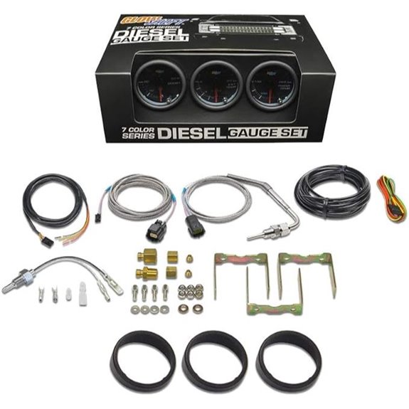 GlowShift Tinted 7 Color Diesel Truck Gauge Kit