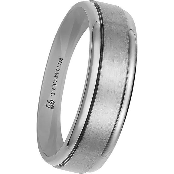 Boston Bay Diamonds Titanium Unisex Wedding Band
