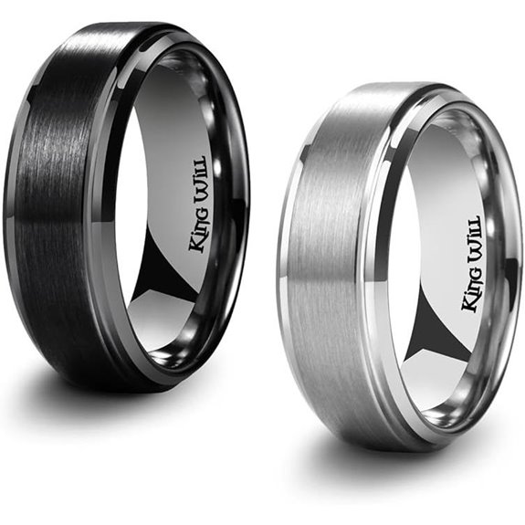 King Will Titanium Wedding Band for Men and Women