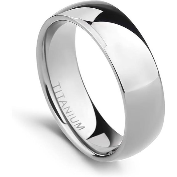 TIGRADE Titanium Wedding Band Sizes 3-15