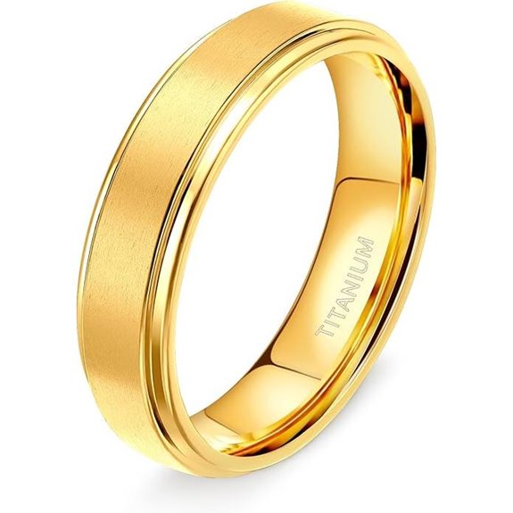 TIGRADE Titanium Wedding Bands for Men & Women