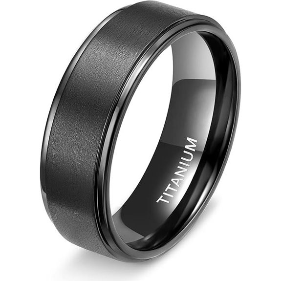 TIGRADE Titanium Wedding Rings for Men and Women