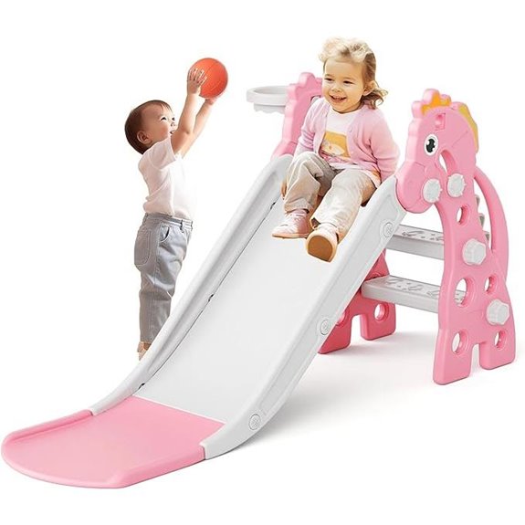 67i Toddler Indoor & Outdoor Play Slide with Hoop