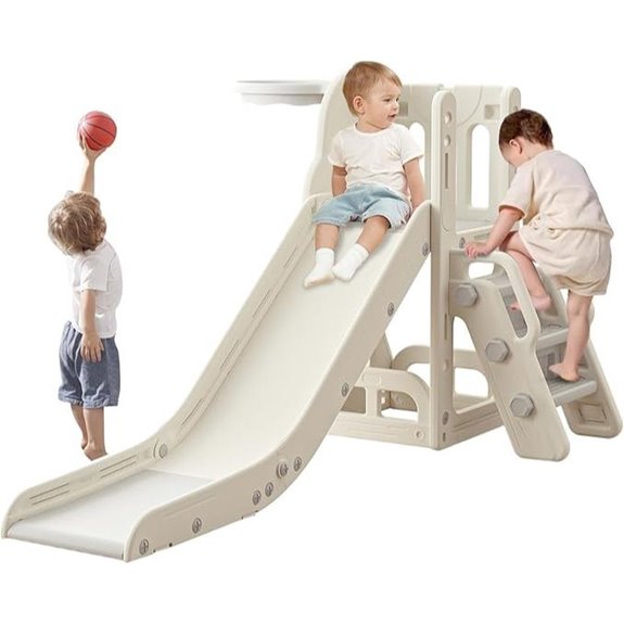 Toddler Indoor/Outdoor Slide with Storage and Toys