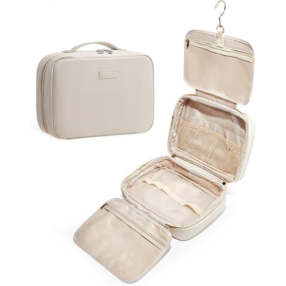 EACHY Toiletry Bag with Hook & Compartments