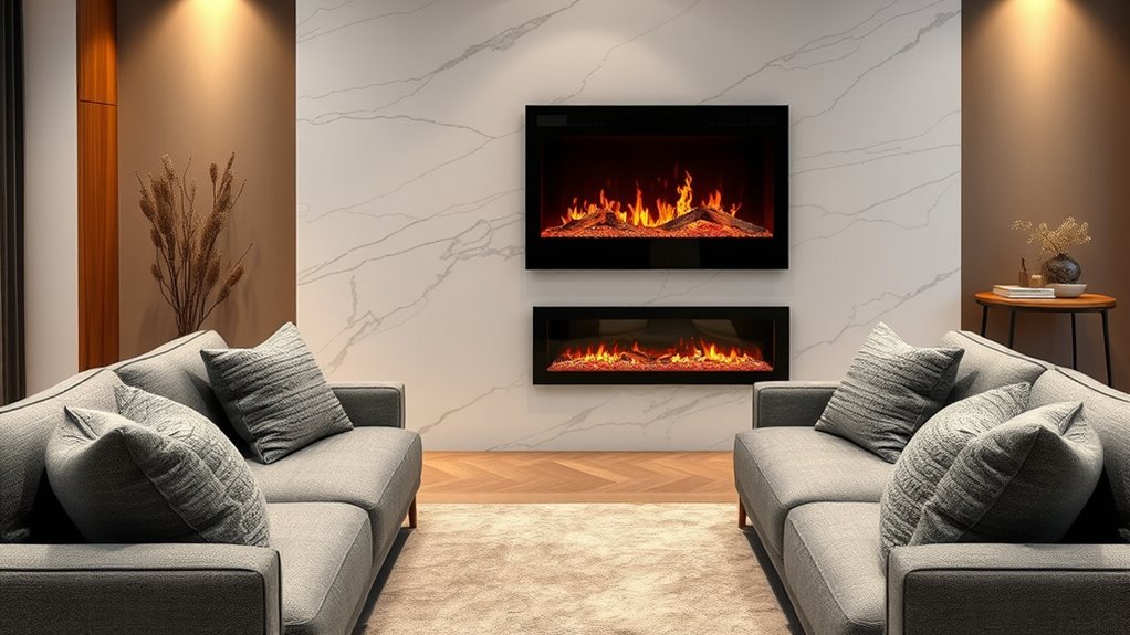 top 15 stylish electric fireplaces