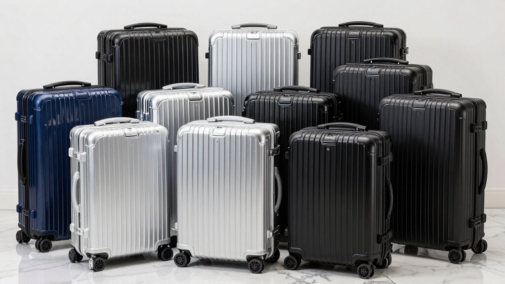 top aluminum travel suitcases