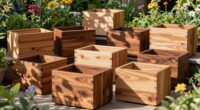 top cedar garden planters