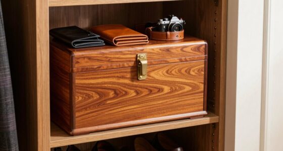 top cedar leather storage chests