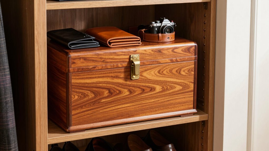 top cedar leather storage chests