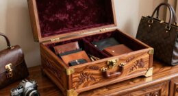 top cedar leather storage chests