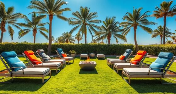 top cushioned outdoor loungers