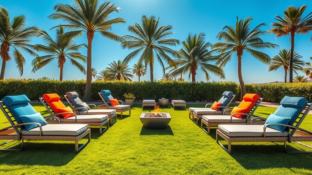 top cushioned outdoor loungers