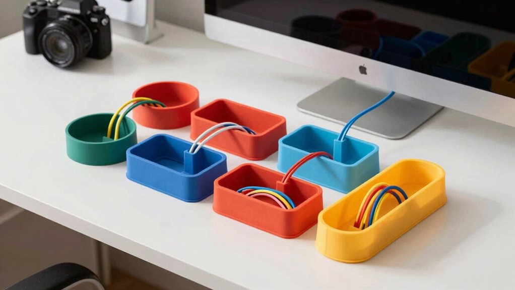 top desk cable management solutions