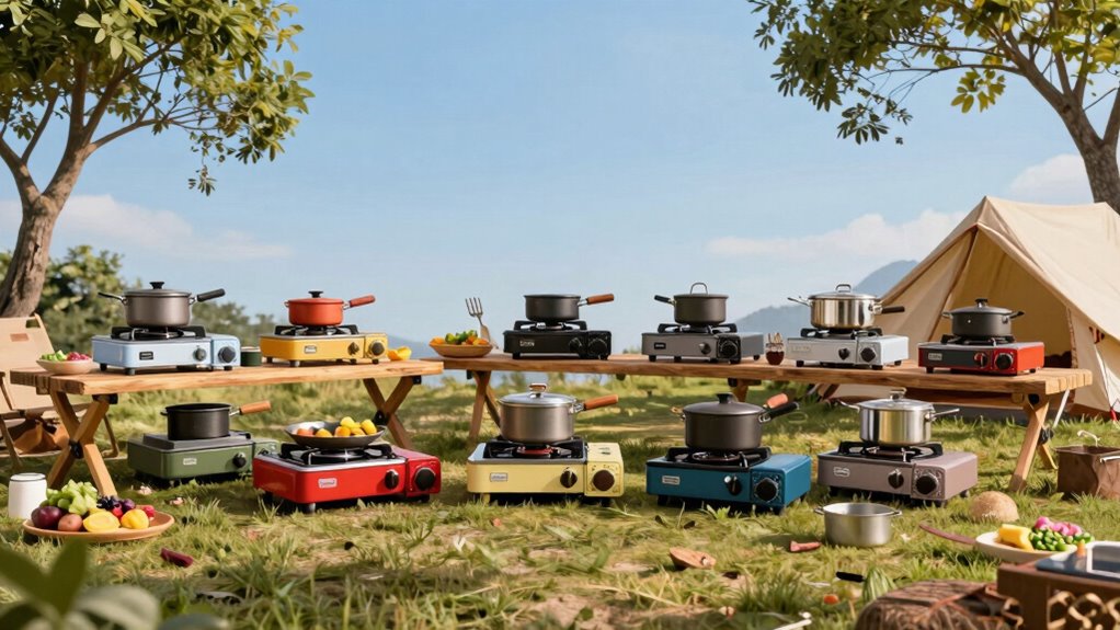 top dual burner camping stoves