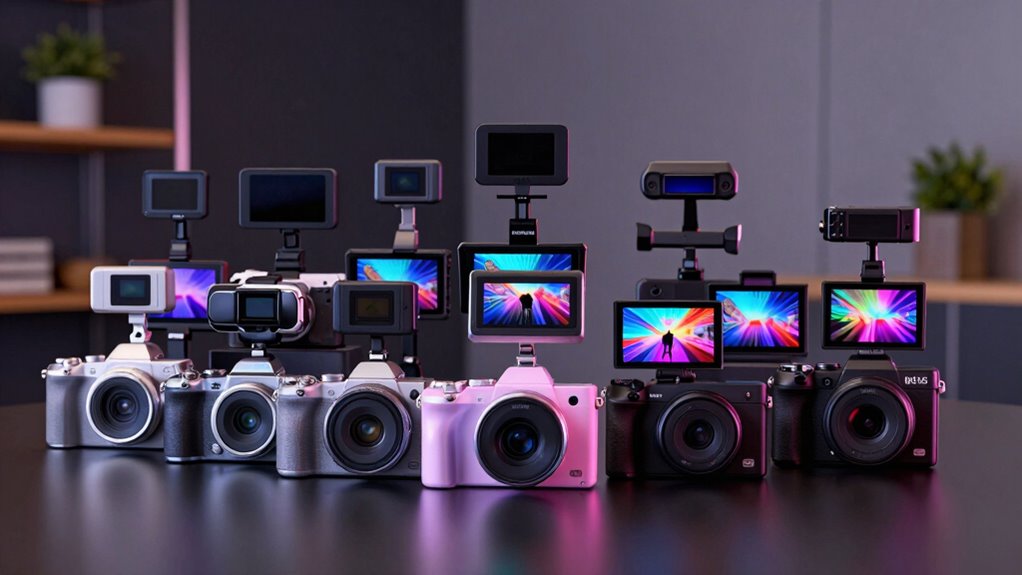 top flip screen vlogging cameras