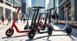 top folding electric scooters