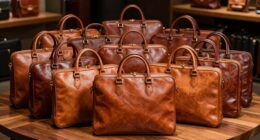 top full grain leather briefcases