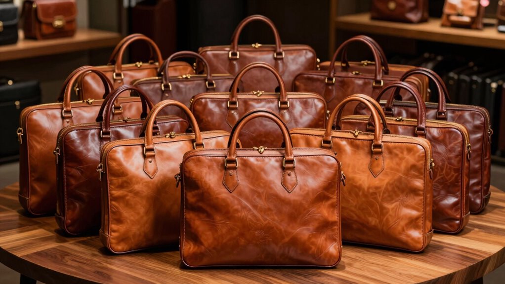 top full grain leather briefcases