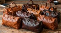 top full grain leather duffels