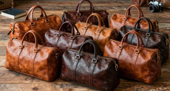top full grain leather duffels