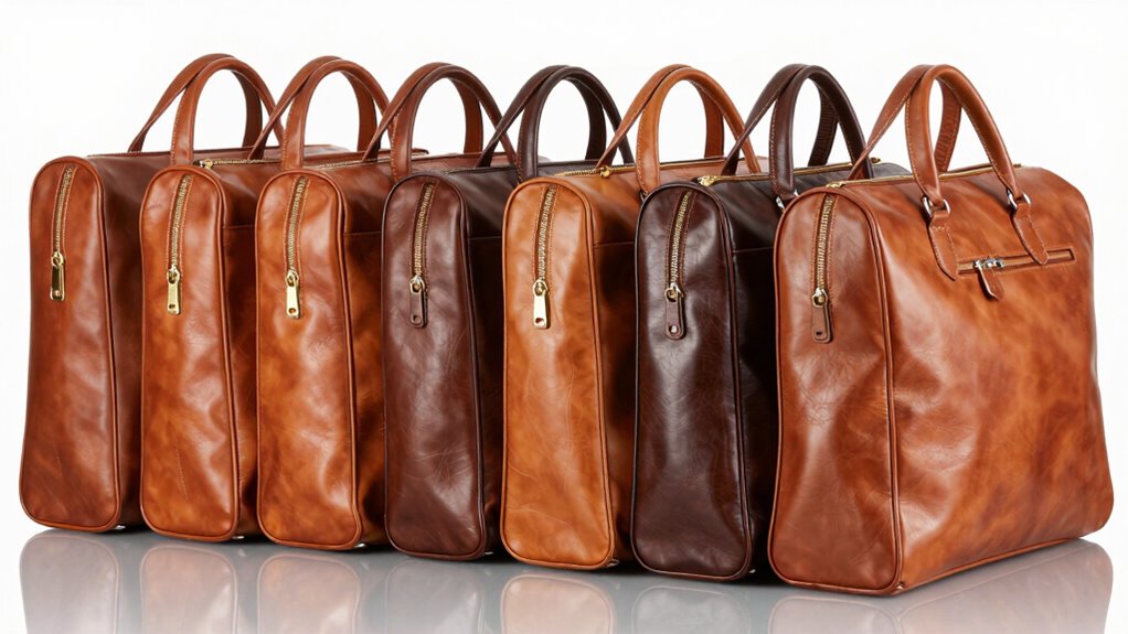 top full grain leather garment bags