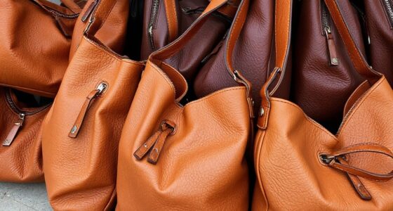 top full grain leather hobos