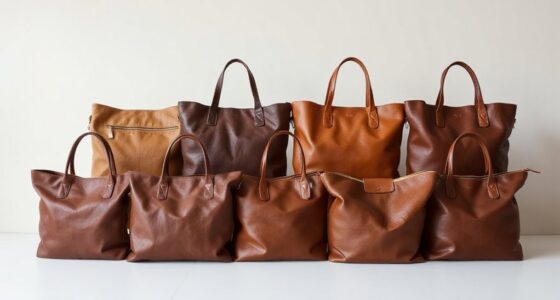 top full grain leather totes