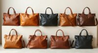 top full grain leather totes