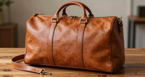 top full grain leather weekenders