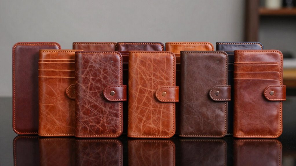 top full grain rfid wallets