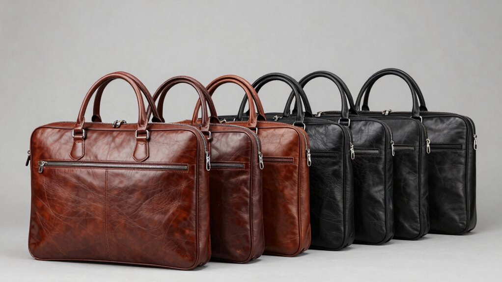 top grain leather briefcases