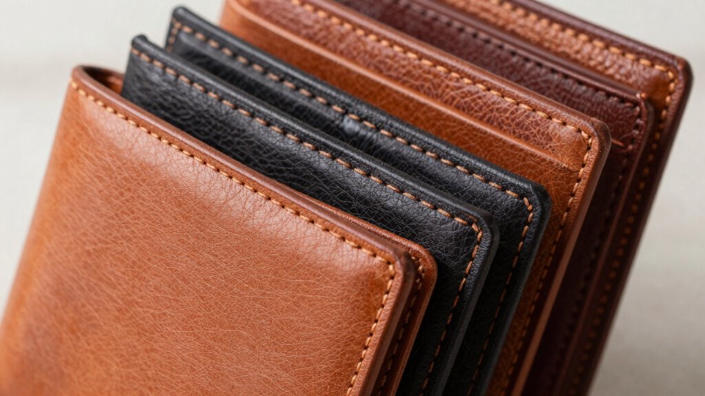 top grain leather travel wallets