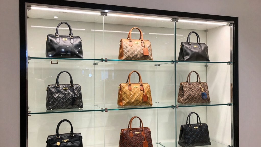 top handbag display cabinets
