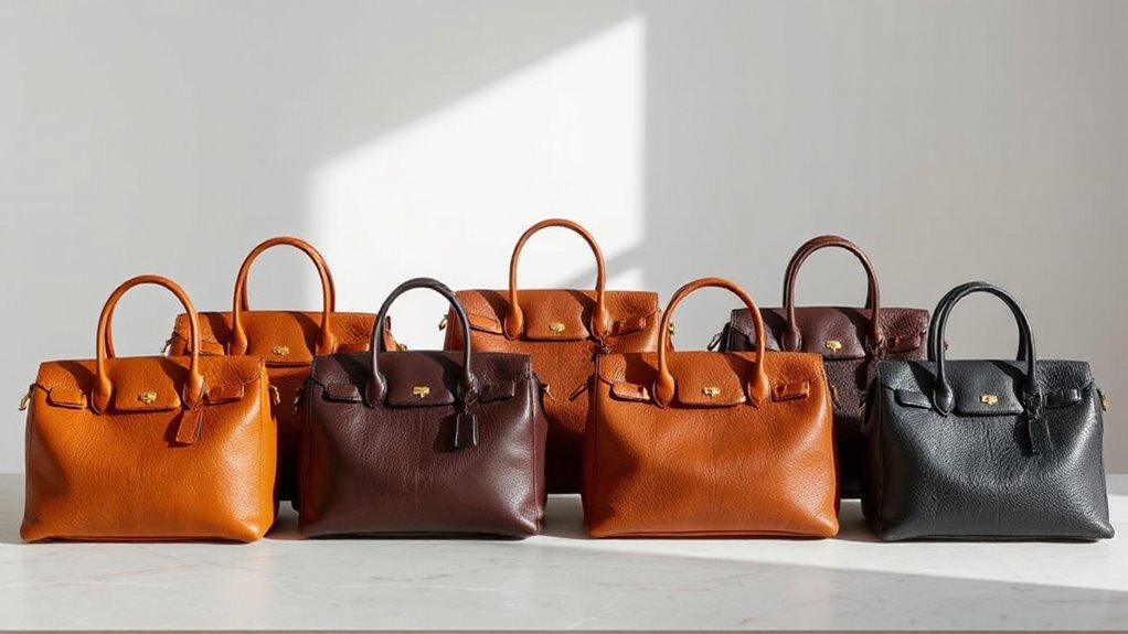 top handle italian leather bags