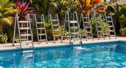 top heavy duty pool ladders