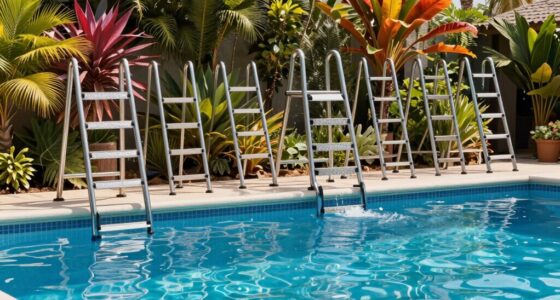 top heavy duty pool ladders